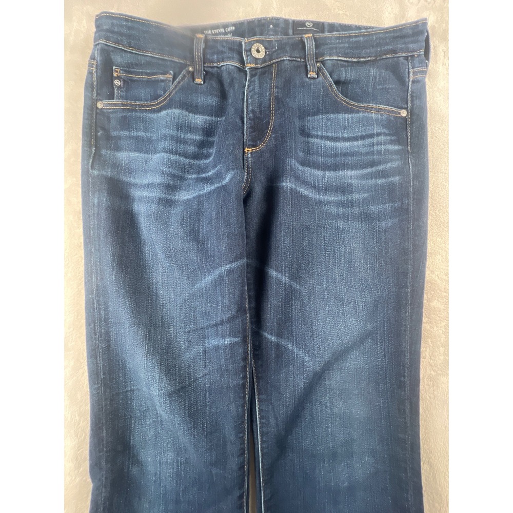 AG Adriano Goldschmied The Stevie Cuff Slim Straight Jeans Dark Wash 29 BW17270